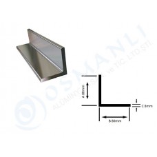 Alüminyum Köşebent 80mm X 80mm X 8mm